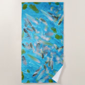 Ocean Birds Beach Towel Strandlaken (Voorkant)