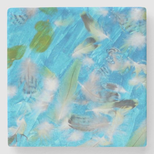 Ocean Birds Stenen Onderzetter (Voorkant)