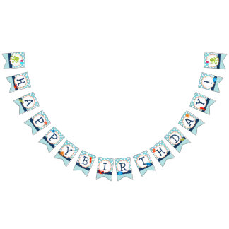 Ocean Birthday Party Banner Zee Creatures