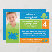 Ocean Birthday Party Invitation Kaart (Voorkant / Achterkant)