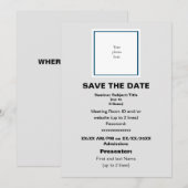 Ocean Bl. en Lt. Grey Virtual Seminar Save The Date (Voorkant / Achterkant)