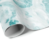 Ocean Blauwe Golven Cadeaupapier (Rol Hoek)