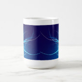 Océan bleu Abstrait - Mug (Centre)