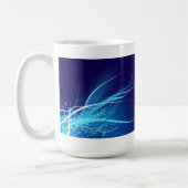 Océan bleu Abstrait - Mug (Gauche)
