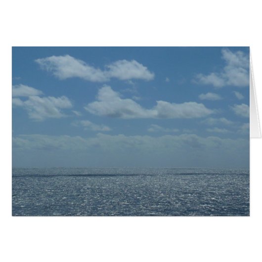 Océan bleu de la mer des Caraïbes (Devant horizontal)
