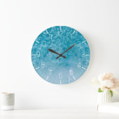 Océan bleu - horloge murale (Maison)