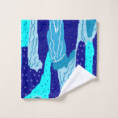 Océan bleu Icy (Gant de toilette)