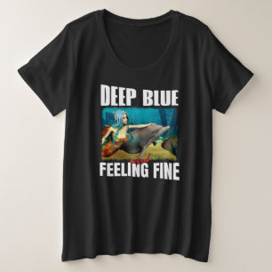 Océan Bleu Sentimental Art Mermaid Dauphin