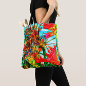 Ocean Blooms Canvas tas (u kunt aanpassen) (Dichtbij)