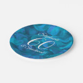 Ocean Blue 60 en Sensational Birthday Party Papieren Bordje (Gekanteld)