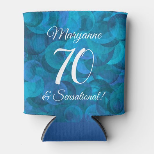 Ocean Blue 70 en Sensational Birthday Party Blikjeskoeler (Voorkant)