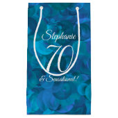 Ocean Blue 70 en Sensational Birthday Party Klein Cadeauzakje (Voorkant)