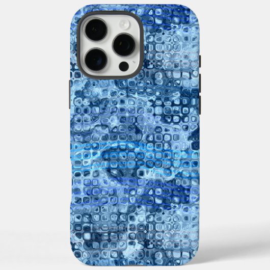 Ocean Blue Abstract Water Pattern Case-Mate iPhone Case (Achterkant)