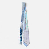 Ocean Blue Agate Parties scintillant Cravate (Dos)