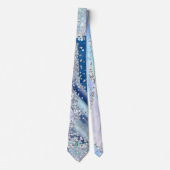 Ocean Blue Agate Parties scintillant Cravate (Devant)