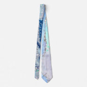 Ocean Blue Agate Parties scintillant Cravate (Dos)