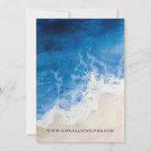 Ocean Blue Beach Wedding Invitation (Dos)