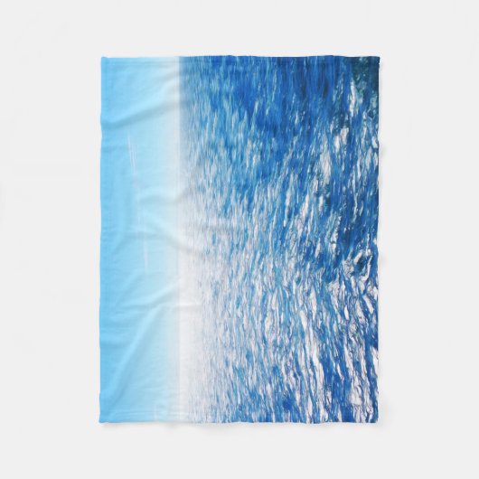 Ocean Blue Blanket Fleece Deken (Voorkant)
