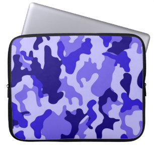 Ocean Blue Camo Laptophoes Laptop Sleeve