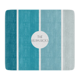 Ocean Blue Color Blocks Moderne Hip Charcuterie Snijplank