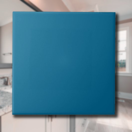 Ocean Blue Effen Kleur | Klassiek | Elegant Tegeltje