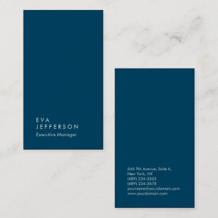 Ocean blue elegant, uniek modern visitekaartje