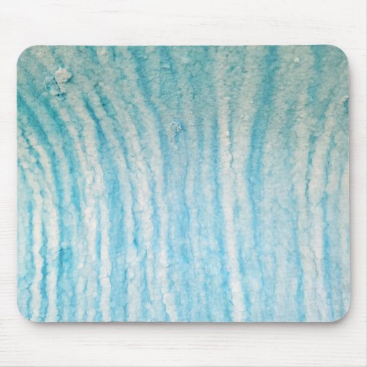 Ocean Blue en White Abstract Canvas Print Triptyc Muismat (Voorkant)