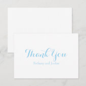 Ocean Blue gepersonaliseerde bedankbriefjes Kaart (Voorkant / Achterkant)