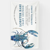 Ocean Blue Lobster Bake | Baby shower Spandoek (Verticaal)