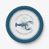 Ocean Blue Lobster Bake Papieren Bordje (Voorkant)