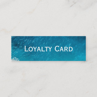 Ocean Blue Loyalty Kaart verfrissend kustontwerp