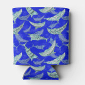 Ocean Blue Marine Animals Dolphins Marlins Blikjeskoeler (Achterkant)