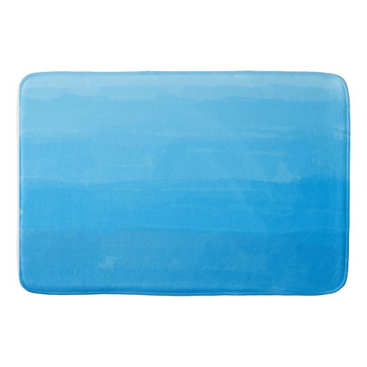 Ocean Blue Ombre Bath Mat (Voorkant)