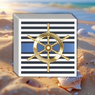 Ocean Blue onder het Zee Kawaii Whale Baby shower Servet