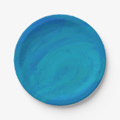 Ocean Blue Papieren Bordje (Voorkant)