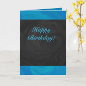 Ocean Blue Party Kaart (Gele Bloem)