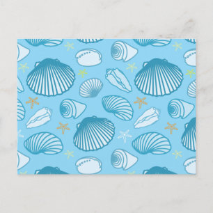 Ocean Blue Pattern Briefkaart
