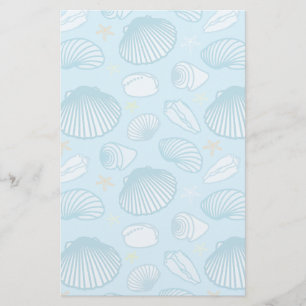 Ocean Blue Pattern Briefpapier