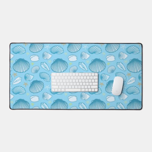 Ocean Blue Pattern Bureaumat (Keyboard & Muis)