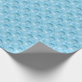 Ocean Blue Pattern Cadeaupapier (Hoek)