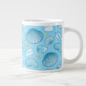 Ocean Blue Pattern Extra Grote Beker (Rechts)