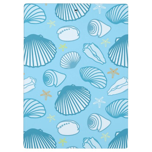 Ocean Blue Pattern Klembord (Achterkant)