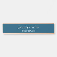 Ocean Blue Plain Elegant Modern Minimalist