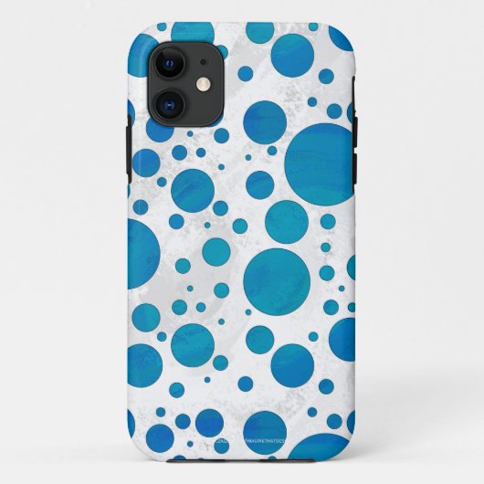 Ocean Blue Polka Dots Case-Mate iPhone Case (Achterkant)