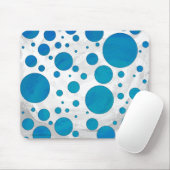 Ocean Blue Polka Dots Muismat (Met muis)