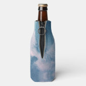 Ocean Blue Retro Tie Dye Flesjeskoeler (Fles Achterkant)