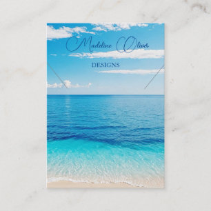 Ocean Blue Scene Ketting Display Visitekaartje
