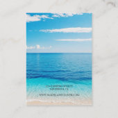Ocean Blue Scene Ketting Display Visitekaartje (Achterkant)