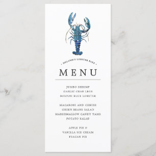 Ocean Blue Thema   Lobster Bake Menu