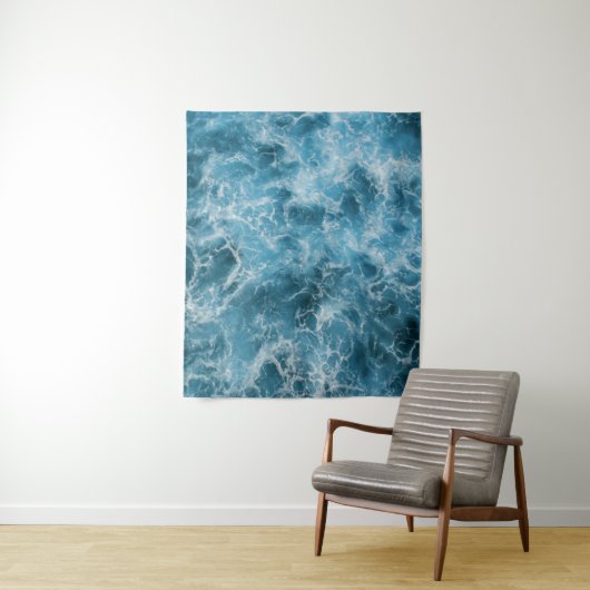 Ocean Blue Wandkleed (In situ)